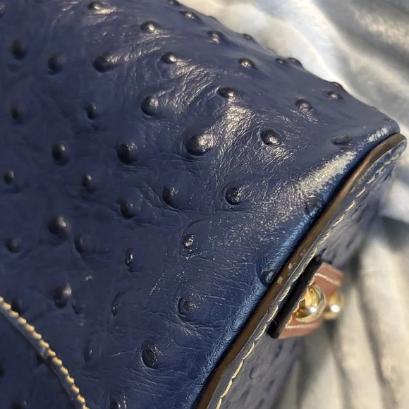 Dooney & Bourke Navy Textured Tote - Picture 3 of 7
